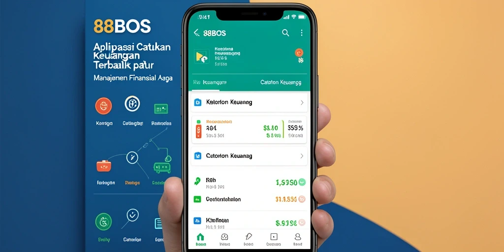 Antarmuka aplikasi Catatan Keuangan 88BOS yang user-friendly dan informatif.