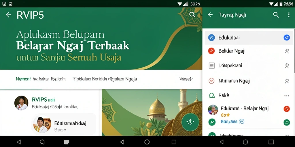 Antarmuka aplikasi RVIP5 yang intuitif dan mudah digunakan.