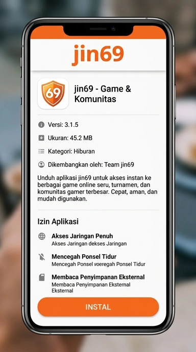 Tampilan halaman APK jin69